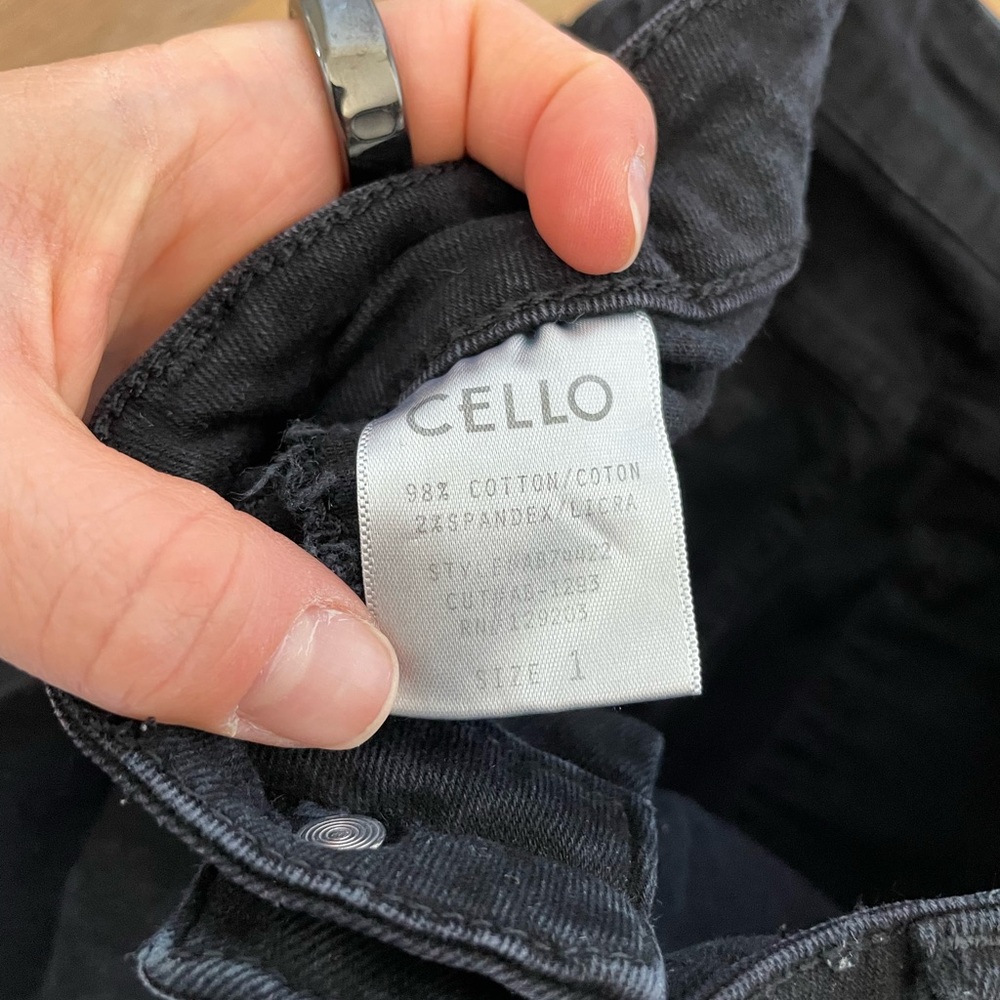 CJLA Distressed Black Skinny Jeans Size 0/1 - Picture 3 of 4